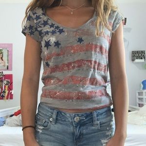 American Flag Tee